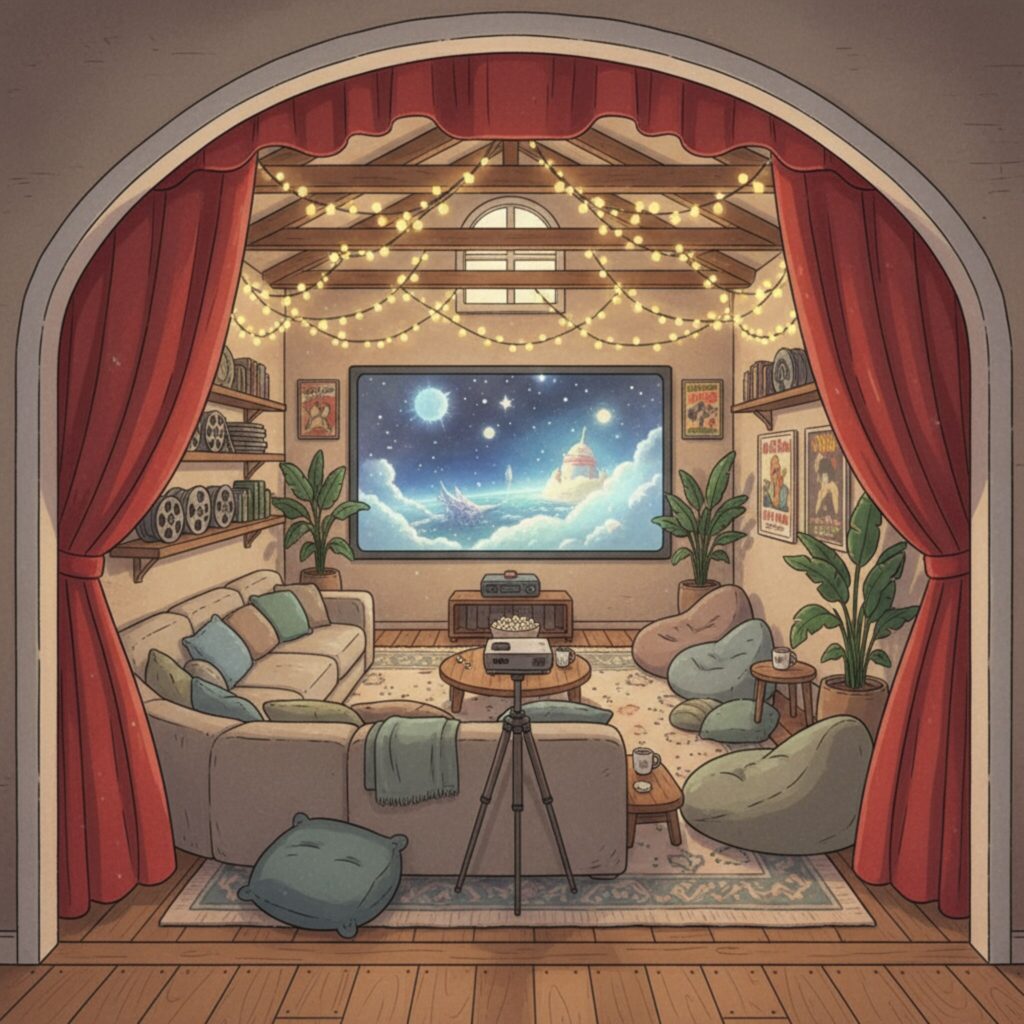 Comment aménager un garage transformé en salle de cinéma?
