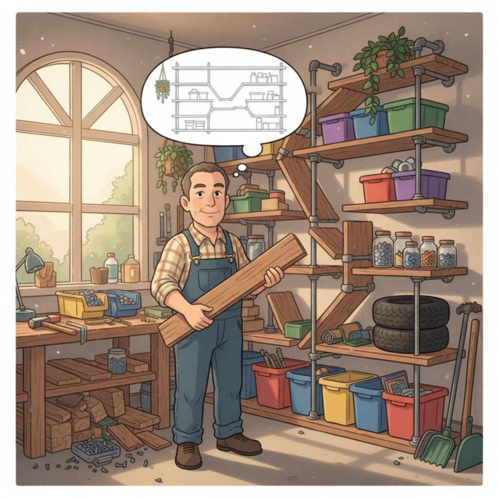 Comment fabriquer une étagère sur mesure pour le garage?