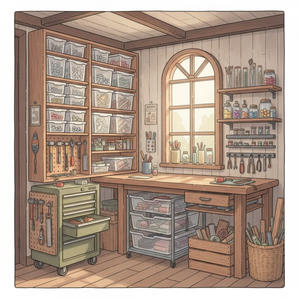 Quels rangements pour un atelier de bricolage?