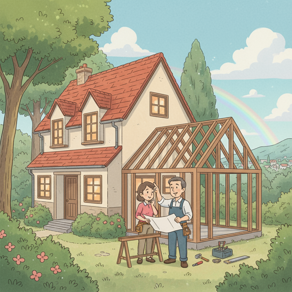 Peut-on construire un garage attenant à la maison?