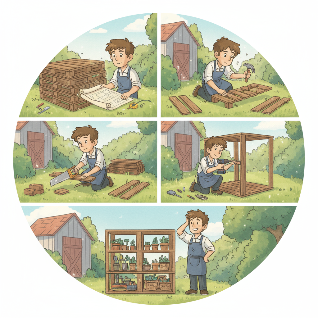 Comment construire un meuble de rangement à partir de palettes?