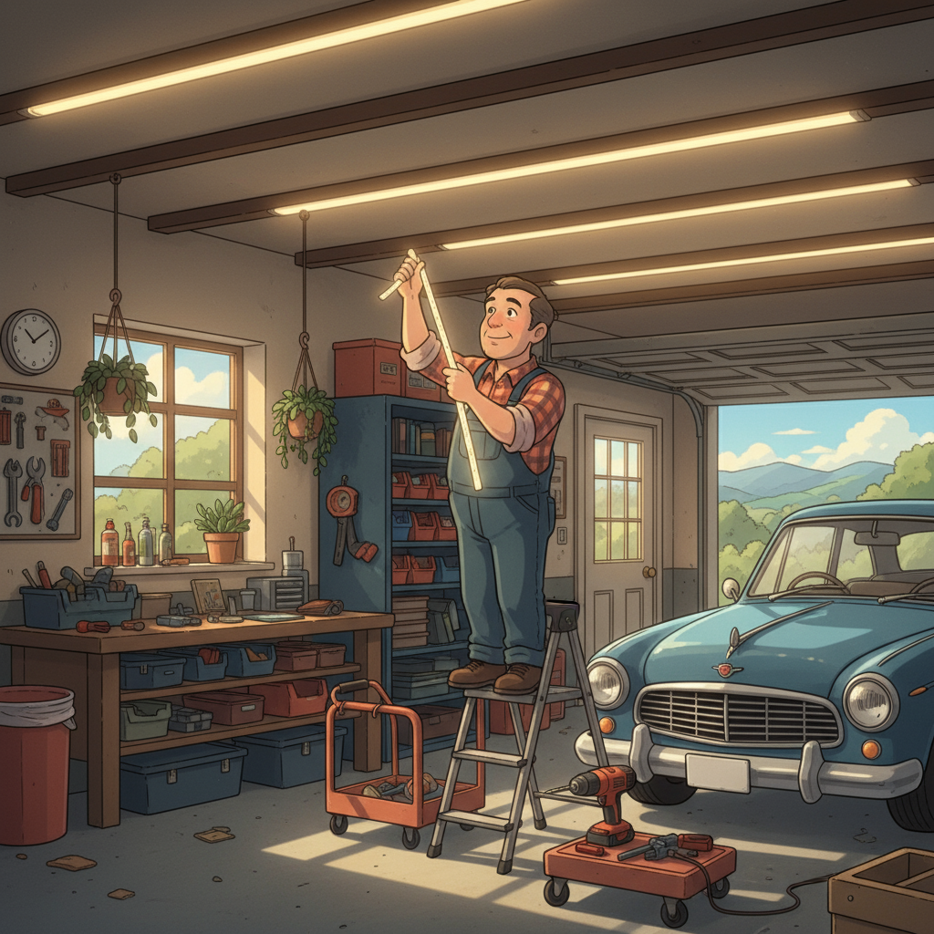 Peut-on installer un éclairage LED dans un garage?