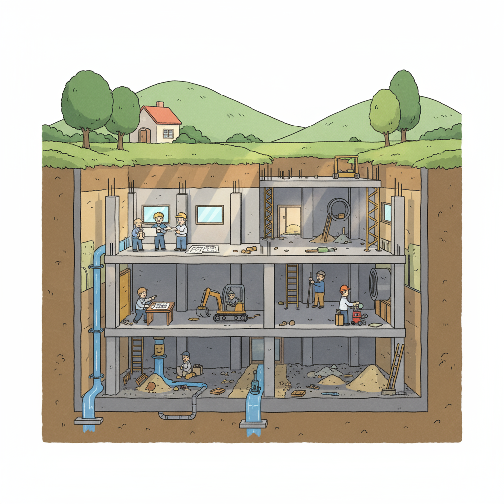 Quels conseils pour la construction d’un garage enterré?