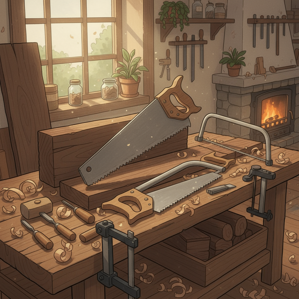 Quels outils pour scier du bois dur?