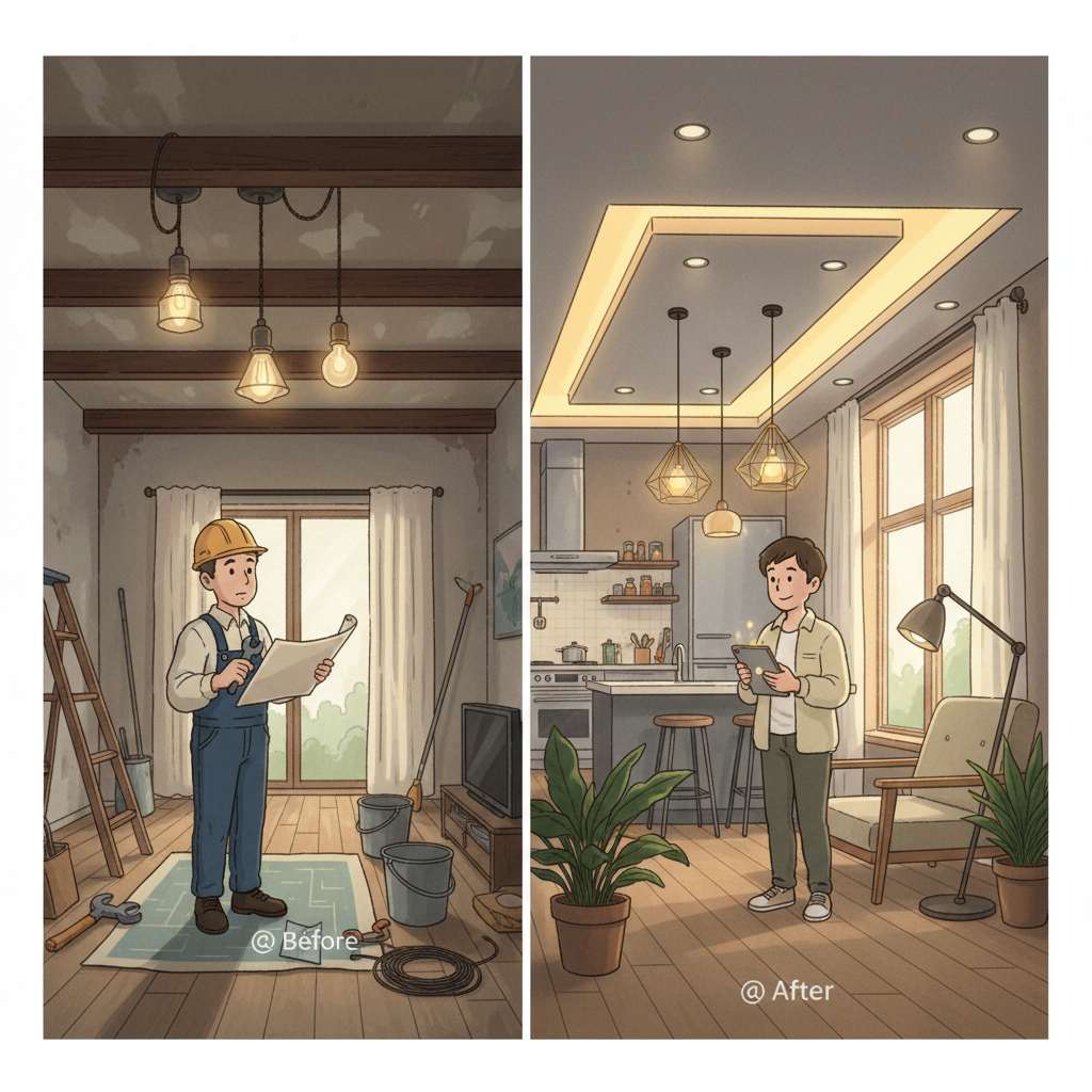 Comment prévoir un éclairage moderne en rénovation?