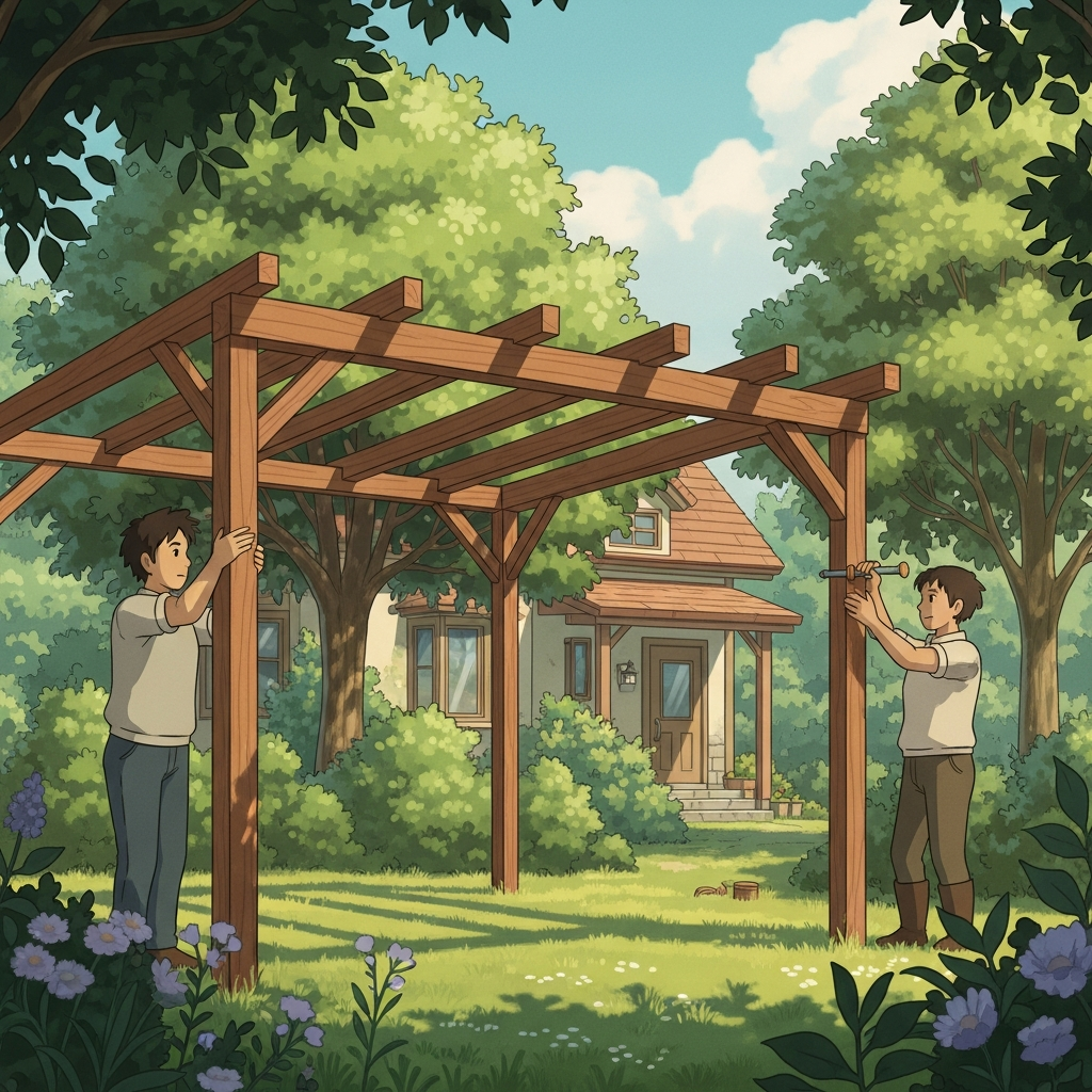 Peut-on fabriquer une pergola soi-même?