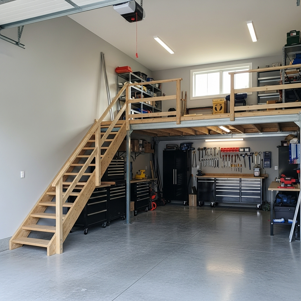 Comment aménager un garage avec mezzanine?