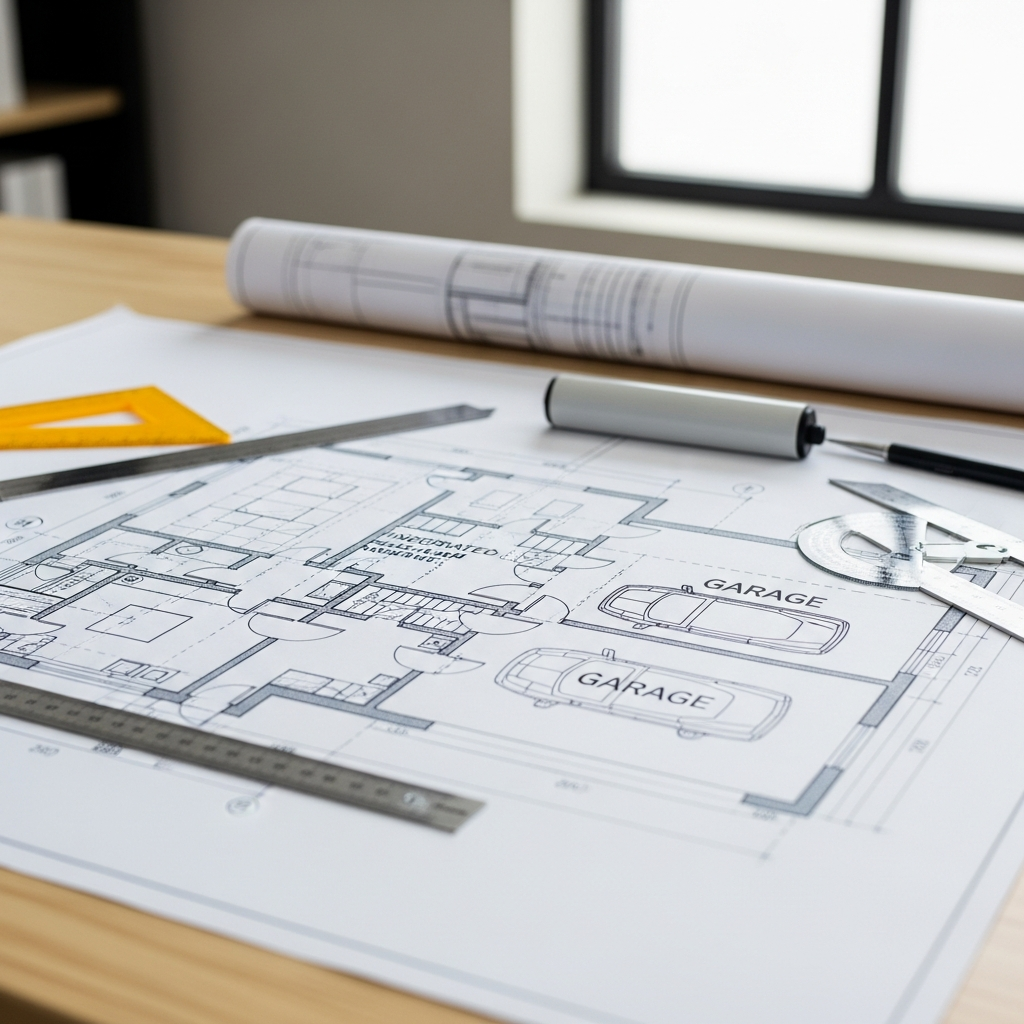 Comment faire un plan de maison avec garage intégré?