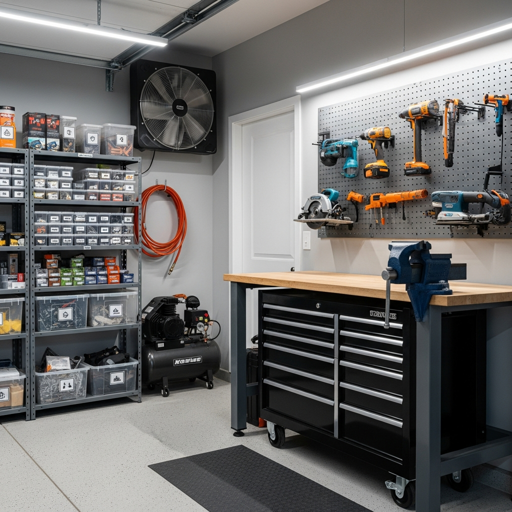 Quels sont les accessoires indispensables pour un garage aménagé?