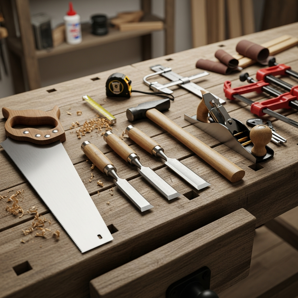 Quels sont les outils nécessaires pour débuter la menuiserie?