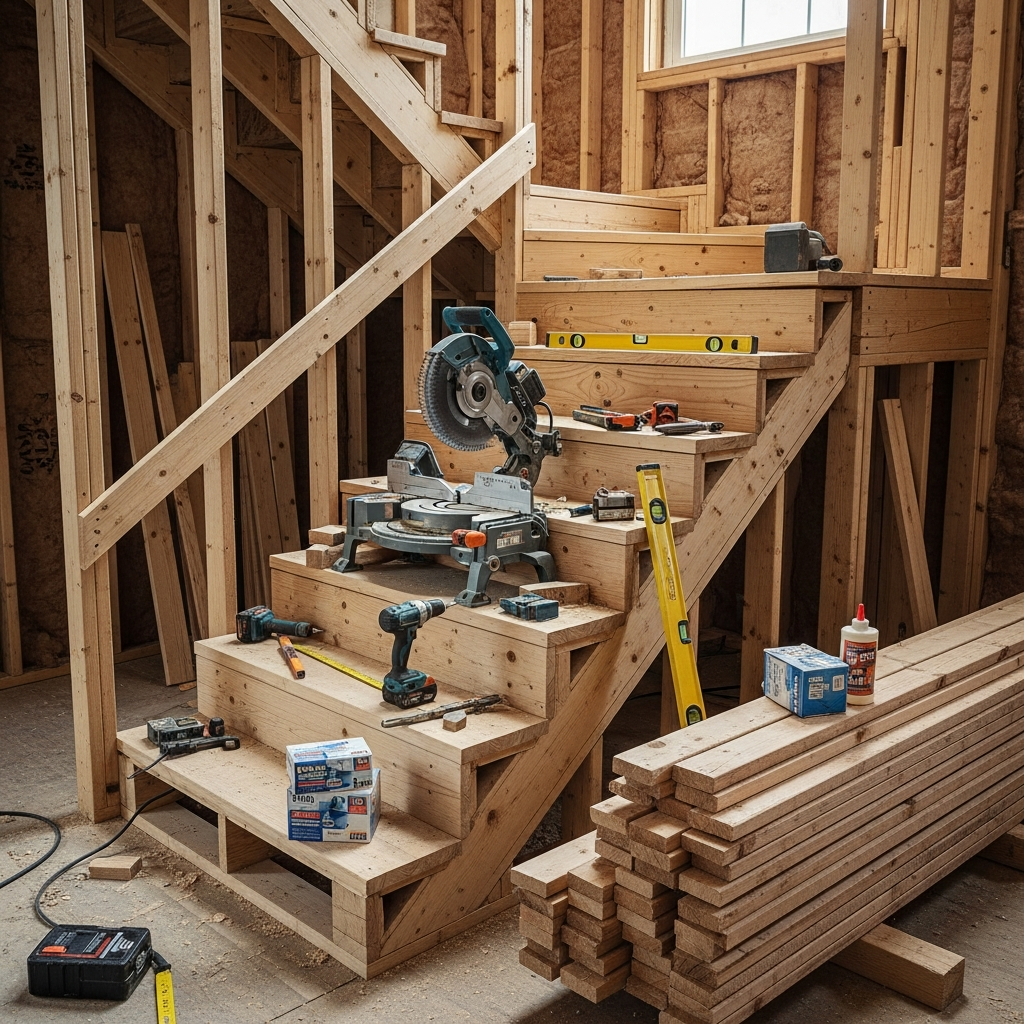 Comment fabriquer un escalier en bois?