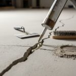 Comment réparer les fissures dans le béton?
