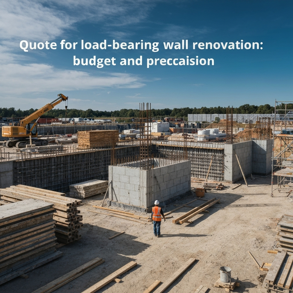 Devis pour la rénovation d'un mur porteur : budget et précautions